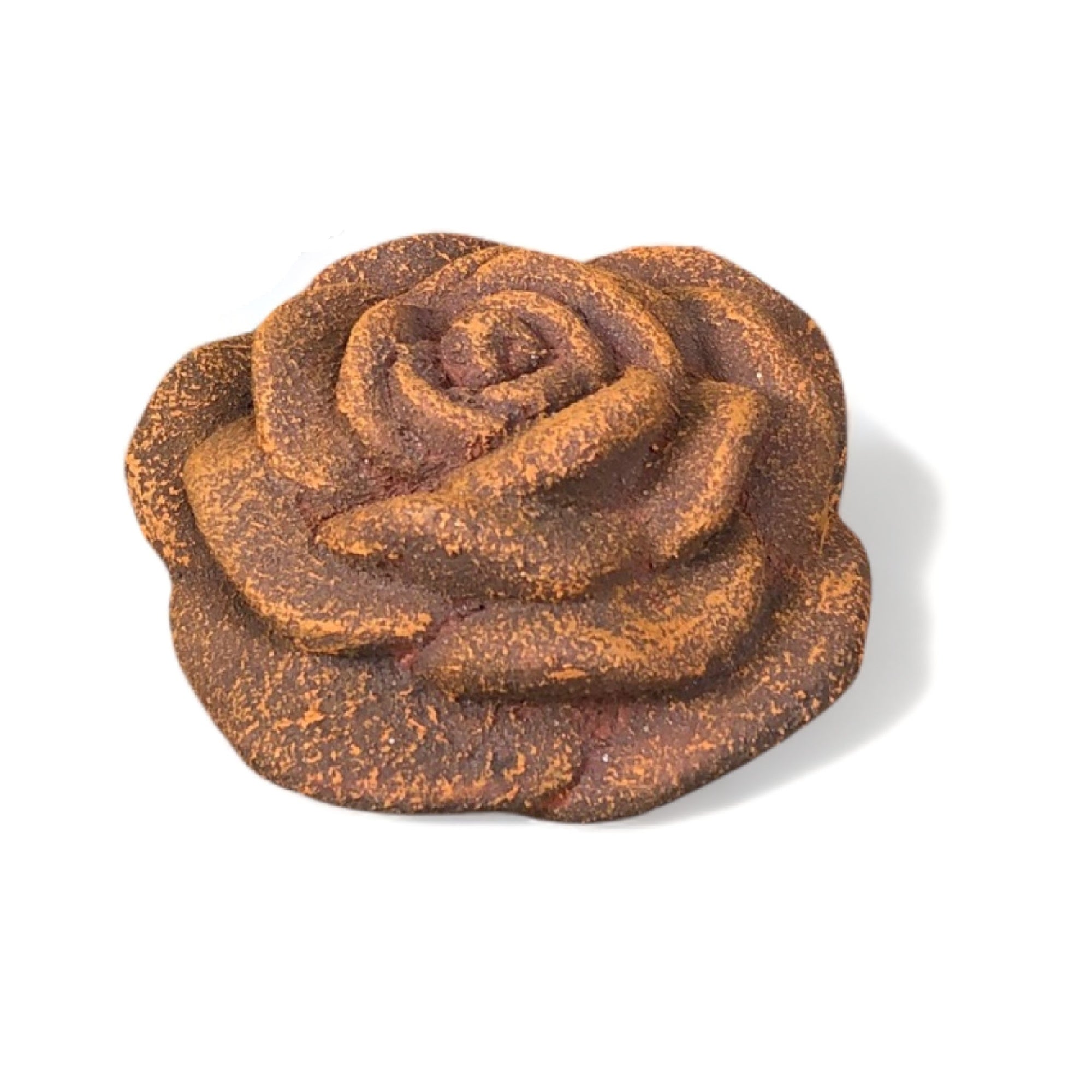 Rosenblüte Stein Rose Steinrose Rosen Blüte Blumen Steinguss frostfest Garten Rost Optik 8cm
