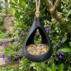 Vogelhaus Futterstelle Vogelfutterstelle Vogelfutter Vogel Nisthaus – wetterfest Onyx Black