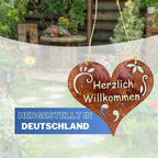 Türschild Herzlich Willkommen  26 cm 350g