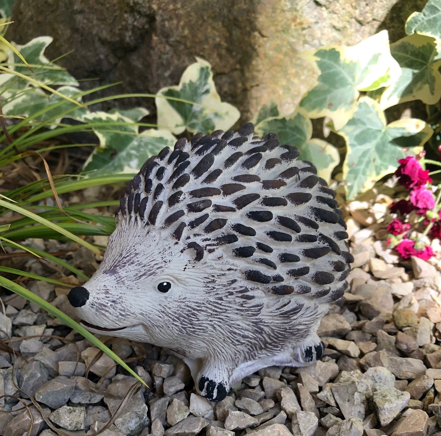 Igel Gartenfigur Figur Dekofigur Gartendeko Tierfigur 13cm