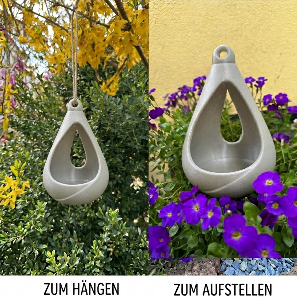 Vogelhaus Futterstelle Vogelfutterstelle Vogelfutter Vogel Nisthaus – wetterfest Urban Grey