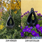 Vogelhaus Futterstelle Vogelfutterstelle Vogelfutter Vogel Nisthaus – wetterfest Onyx Black