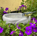Vogeltränke Vogelbad Gartendeko für Vögel Wasserschale Vogelbecken Urban Grey