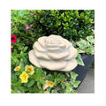 XXL Stein Rose Rosenblüte Blüte Blumen Steinguss frostfest wetterfest Garten Deko sand 15cm 1kg