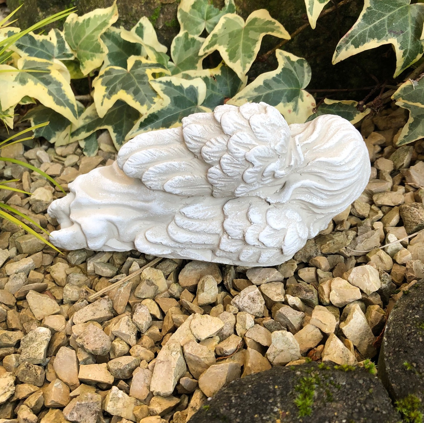 Engel Grabengel liegend Grabschmuck Grabdeko ca.650g