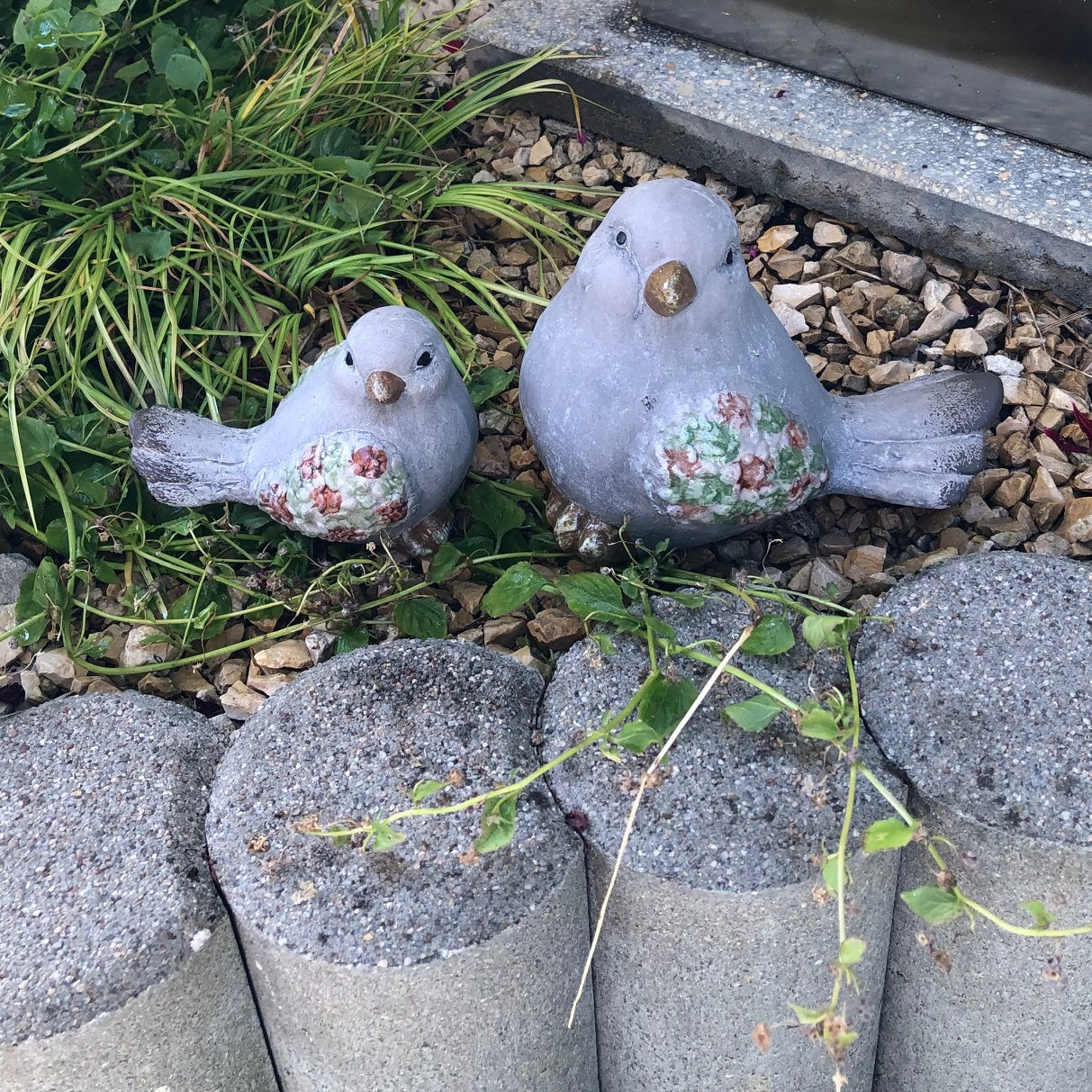 Vogel Spatz Vögel Vogelpaar Gartendekoration 2er