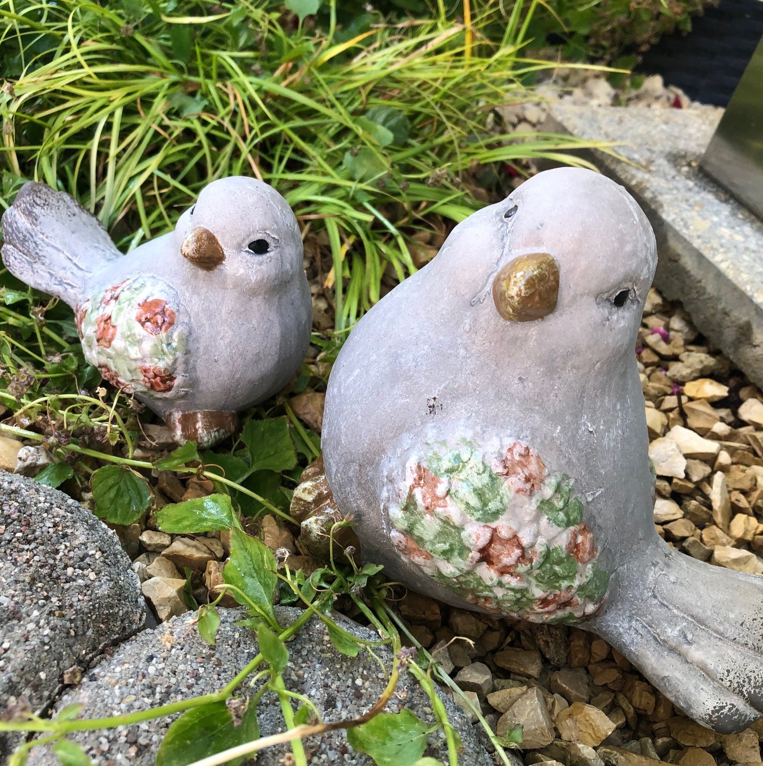Vogel Spatz Vögel Vogelpaar Gartendekoration 2er