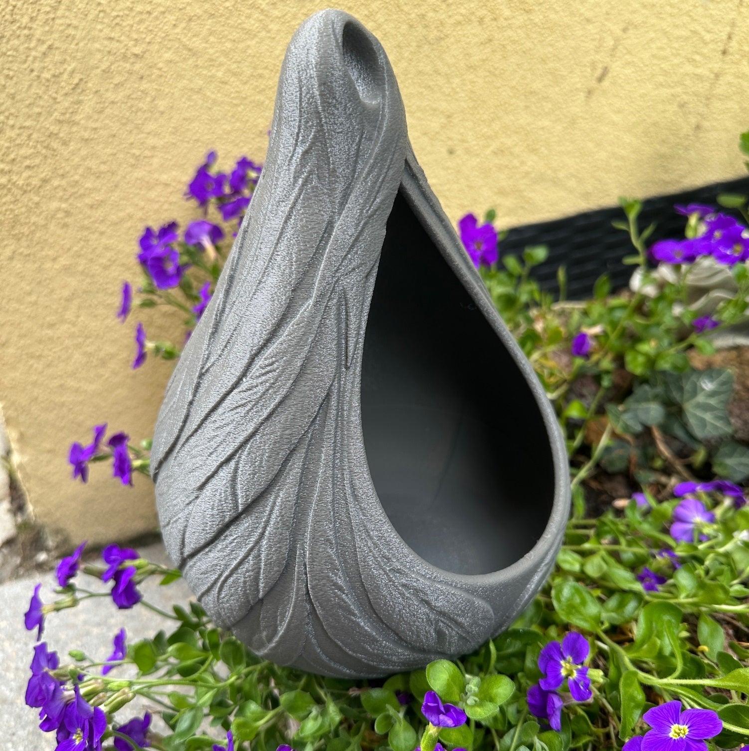 Vogelhaus Futterstelle & Nistkasten – Vogelfutterhaus hängend /stehend Dark Grey