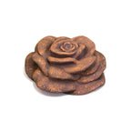 XXL Stein Rose Rosenblüte Blüte Blumen Steinguss frostfest Garten Deko Rost 15cm  1kg