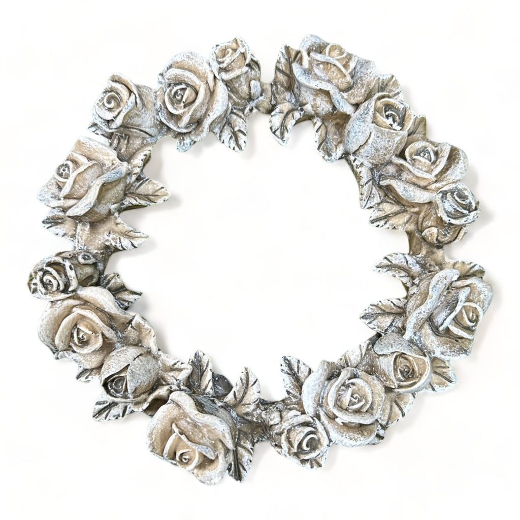 Grabschmuck Rosenblüten Rose Rosenkranz Grabdekoration wetterfest